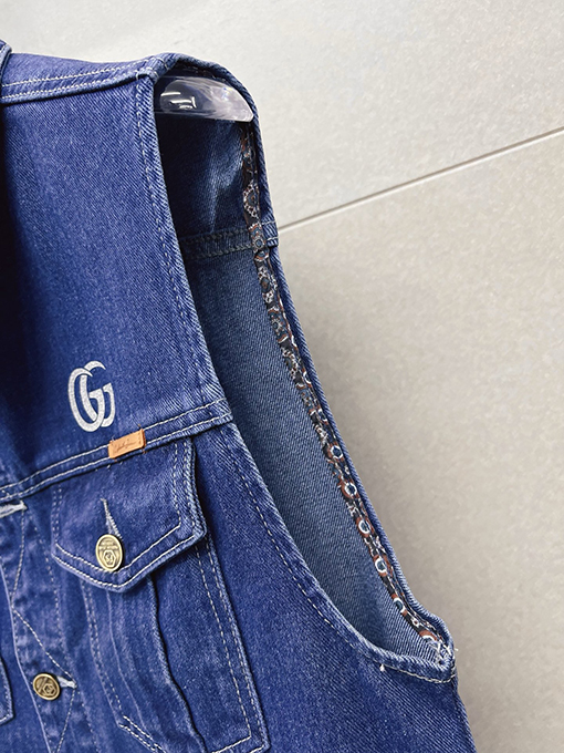 グッチ GUCCI 新作メンズ高級デニムベストジャケット