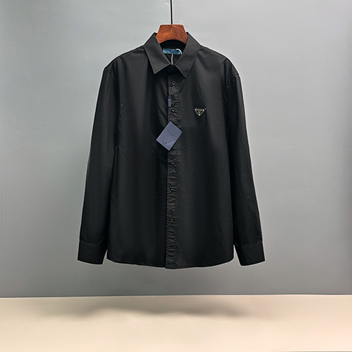プラダ PRADA 刺繍入り長袖シャツ