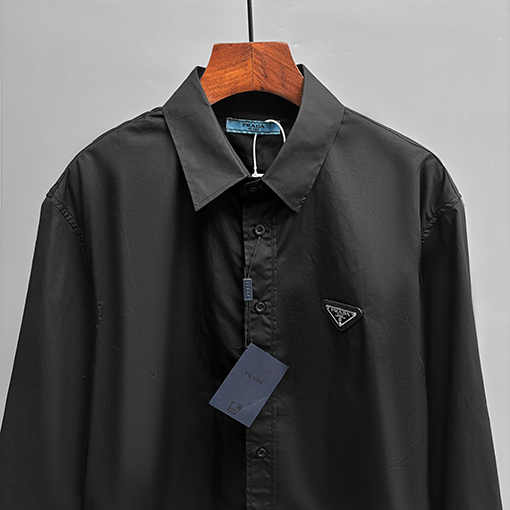 プラダ PRADA 刺繍入り長袖シャツ