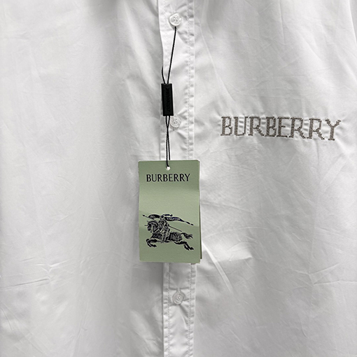 バーバリー BUBBERRY 新モデル刺繍入り長袖シャツ