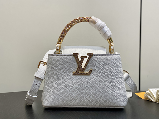ルイヴィトン LV Capucines Mini レディースナインのミニハンドバッグ M14177