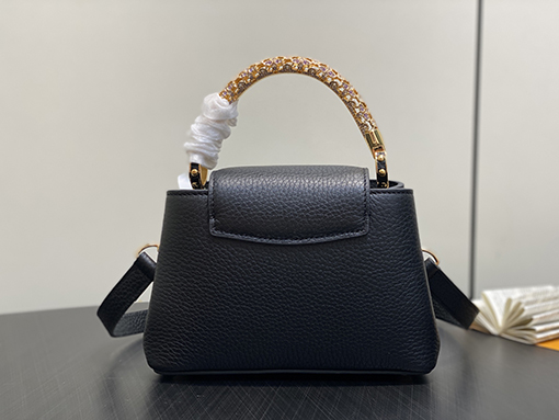 ルイヴィトン LV Capucines Mini レディースナインのミニハンドバッグ M14177