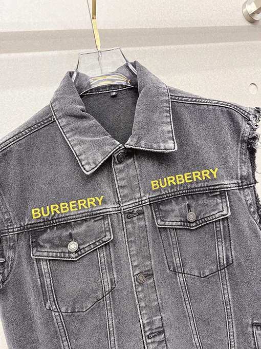 バーバリー Burberry メンズデニムベストジャケット