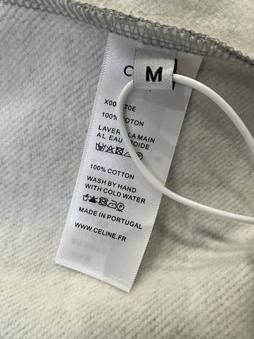 セリーヌ CEINE レターバッジプリントクルーネックスウェットシャツ
