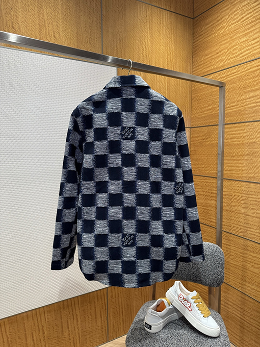 ルイヴィトン モザイクチェック柄ジャカード長袖ジャケット