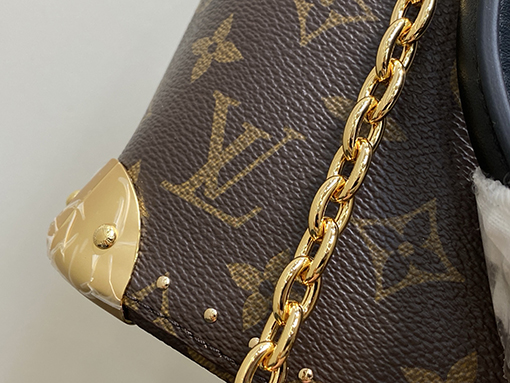 ルイヴィトン LV Alma BB リベットチェーンシェルバッグ M26084