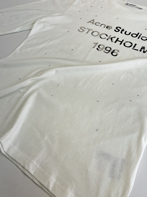 アクネストゥディオズ Acne Studios レーザーラインストーン長袖シャツ