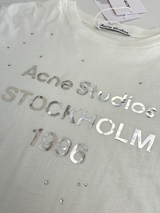 アクネストゥディオズ Acne Studios レーザーラインストーン長袖シャツ