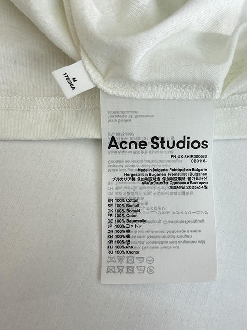 アクネストゥディオズ Acne Studios レーザーラインストーン長袖シャツ