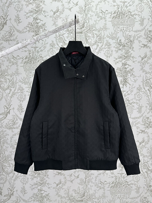 グッチ 新しいGGチェック柄ジッパージャケット