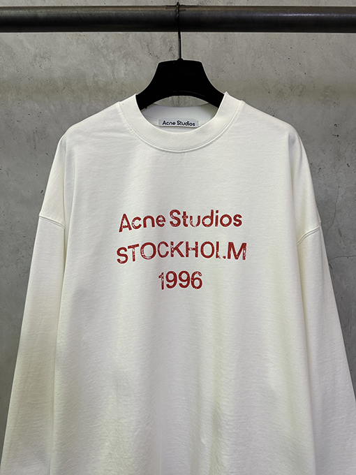 アクネストゥディオズスーパーコピー Acne studio ロゴプリント長袖シャツ
