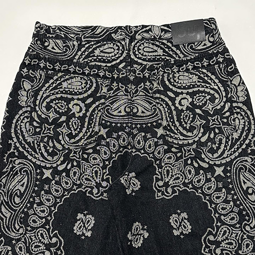 シュプリーム SUPREME BANDANA JACQUARD BAGGY JEAN ペイズリージャカードストレートレッグジーンズ