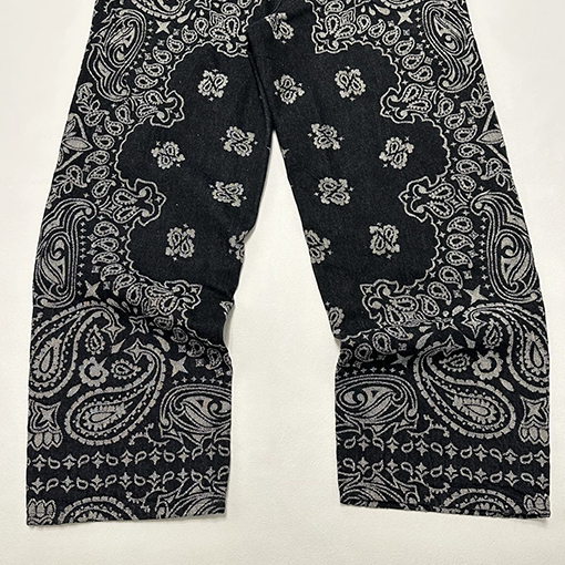 シュプリーム SUPREME BANDANA JACQUARD BAGGY JEAN ペイズリージャカードストレートレッグジーンズ