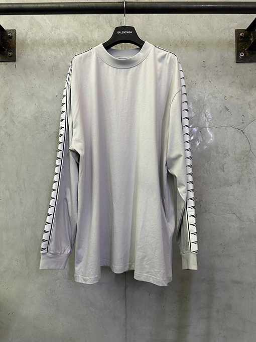 バレンシアガ Balenciaga 3m ジャカードラベル長袖シャツ