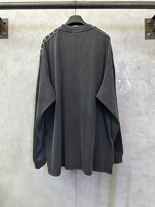 バレンシアガ Balenciaga 3m ジャカードラベル長袖シャツ