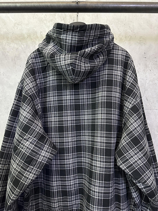 バレンシアガ Balenciaga チェック柄リバーシブル長袖ジップアップジャケット