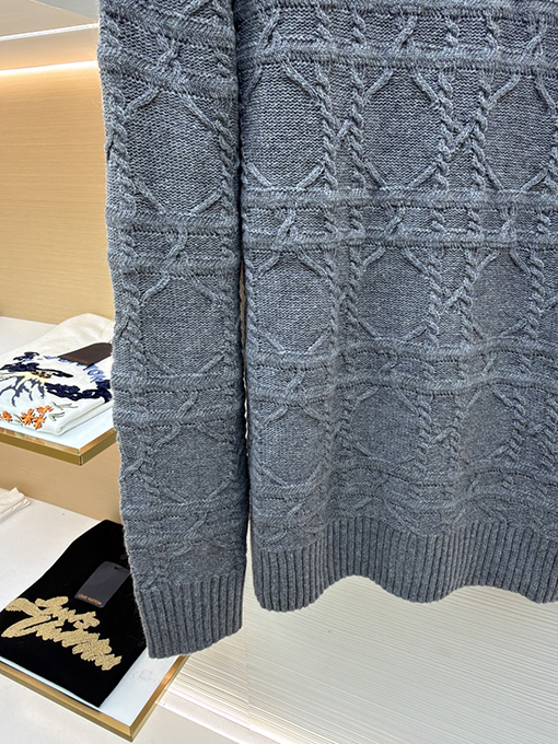 ディオール カシミア生地のカナージュニットセーター