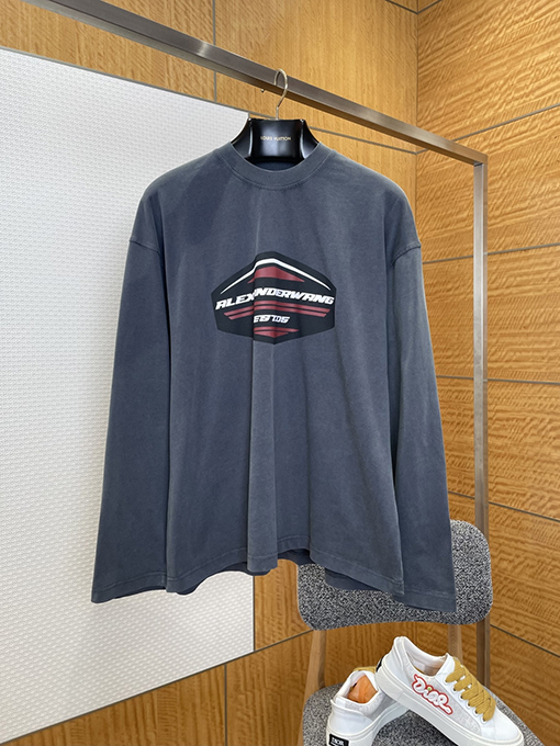 アレキサンダーワンスーパーコピー ALEXANDER WANG ロゴプリント長袖シャツ