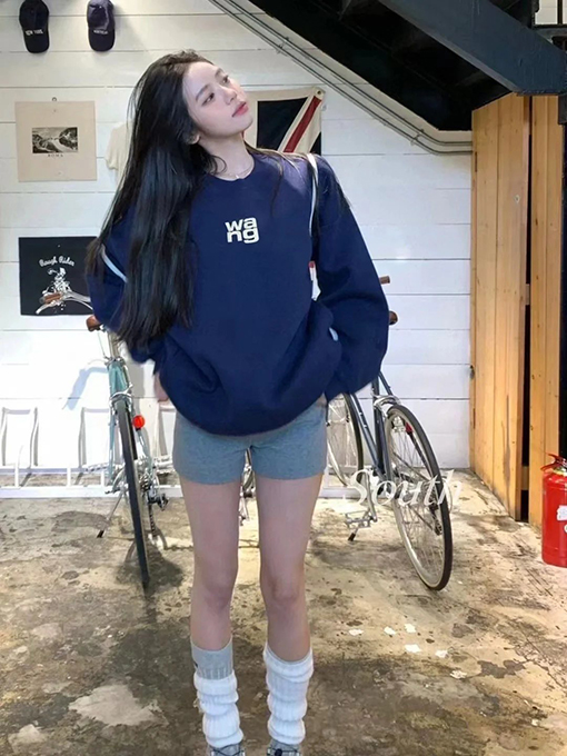 アレキサンダーワン ALEXANDER WANG レタープリントクルーネックスウェットシャツ