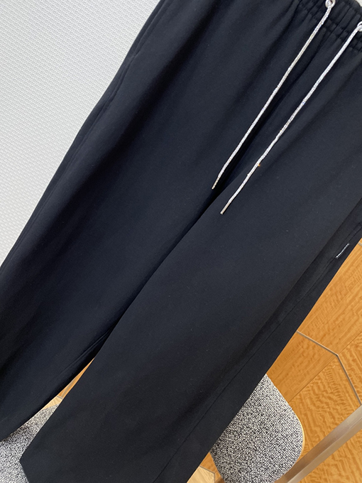 アレキサンダーワン ALEXANDER WANG ラインストーンドローストリングワイドレッグカジュアルパンツ