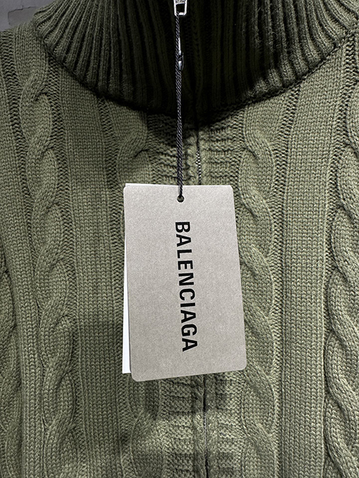 バレンシアガ Balenciaga Demna 新しいセーターパッチワークニットカーディガン