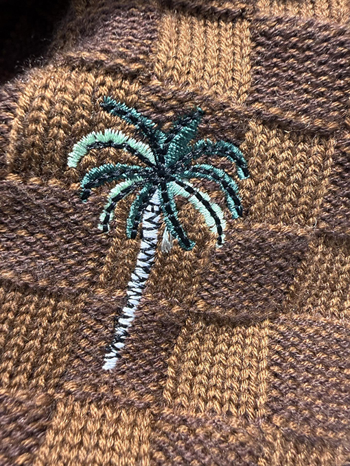 ルイヴィトン 新作のラウンドネック、ズートピア刺繍ニットセーター
