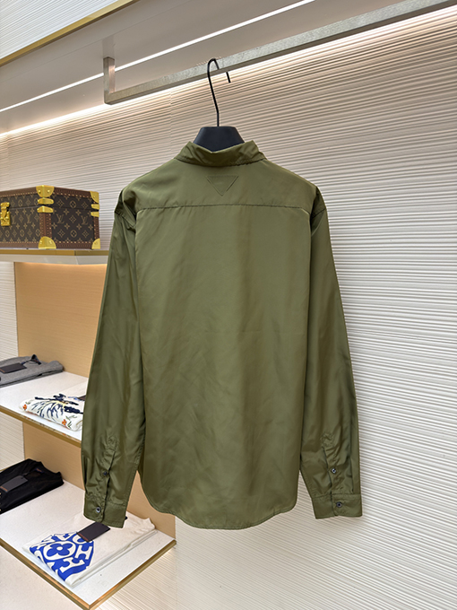 プラダスーパーコピー 三角ロゴ長袖シャツ