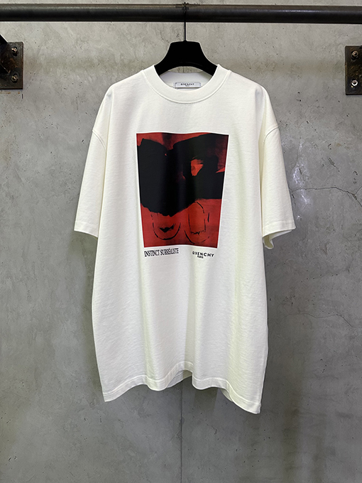 ジバンシイ プリントクルーネック半袖Tシャツ