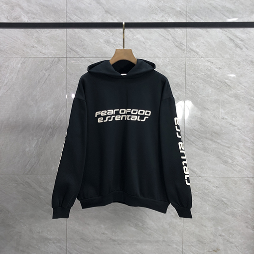 フィアオブゴッド FOG ESSENTIALS ESSENTIALS キリンアームグルーレター裏起毛フード付きスウェットシャツ