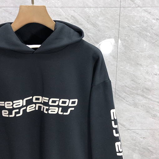 フィアオブゴッド FOG ESSENTIALS ESSENTIALS キリンアームグルーレター裏起毛フード付きスウェットシャツ
