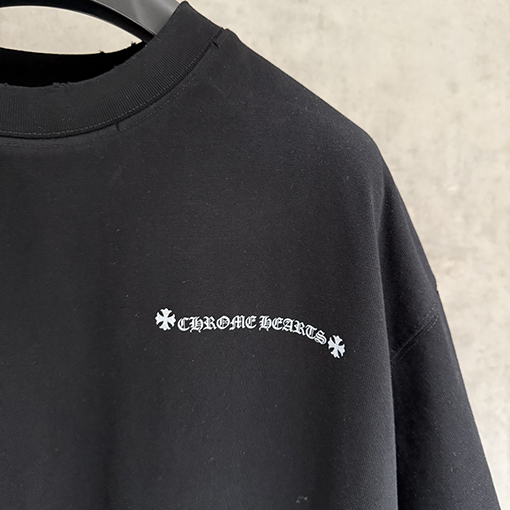 クロムハーツ ブロックバスターヘビー級刺繍の半袖Tシャツ