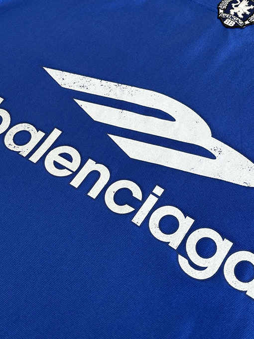 バレンシアガスーパーコピー Balenciaga 3M ラグビージャージ Vネック 半袖Tシャツ