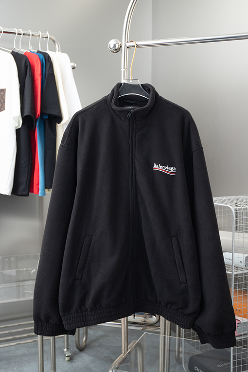バレンシアガ Balenciaga コーラ刺繍フリースコットンジャケット