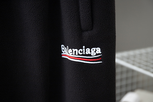 バレンシアガコピー Balenciaga コーラ刺繍フリースカジュアルパンツ