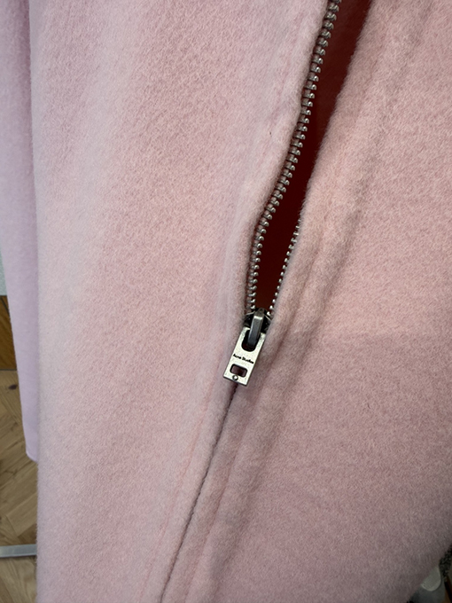 アクネストゥディオズコピー Acne Studios ピンクのラペルウールブレンドコート