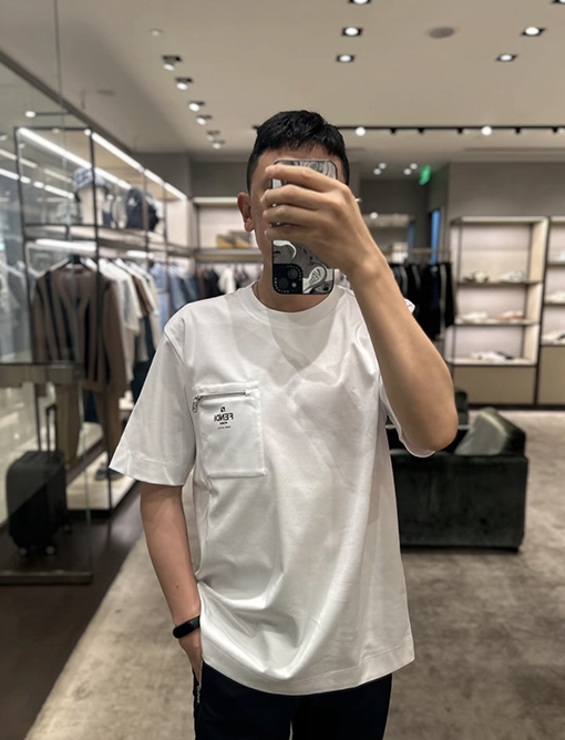フェンディ FENDI ジッパー付きポケット半袖Tシャツ