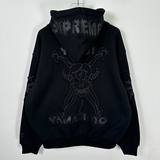 シュプリーム Supreme X Y'S BY YOHJI YAMAMOTO デビルプリントのジップアップパーカー