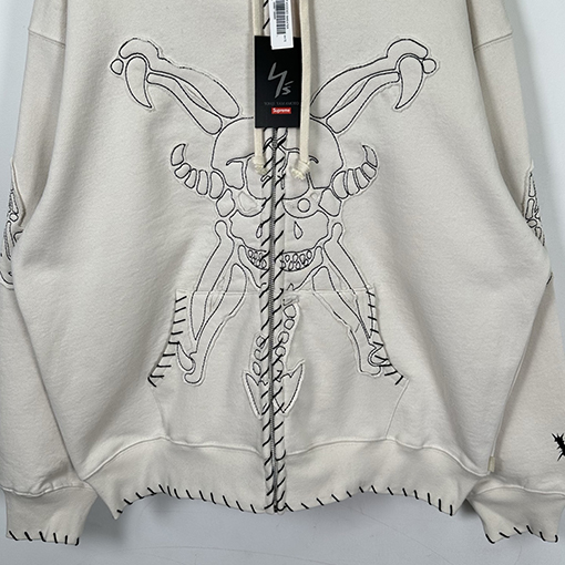 シュプリーム Supreme X Y'S BY YOHJI YAMAMOTO デビルプリントのジップアップパーカー