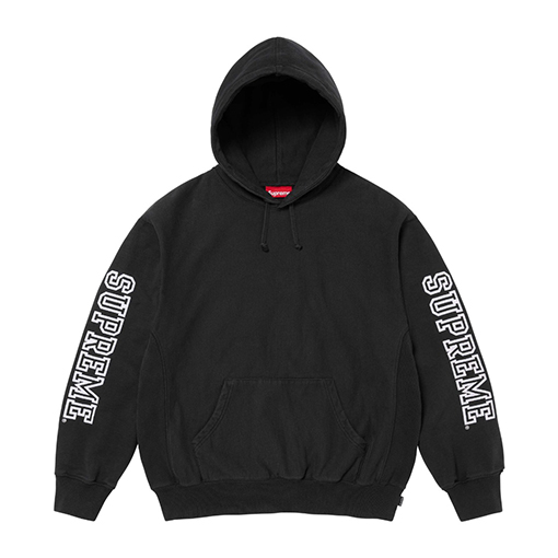 シュプリームコピー Supreme Collegiate Sleeve Hooded レタープリントパーカートシャツ