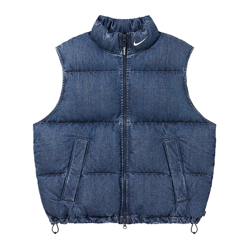 ナイキ X シュプリーム Denim Puffer Vest コラボレーションデニムダウンベスト
