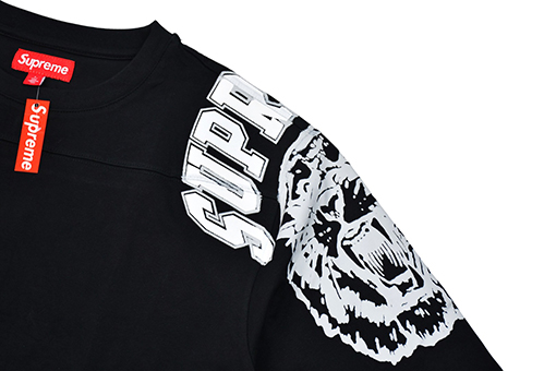 シュプリーム Supreme Mascot Football Top 66 タイガーヘッドプリント長袖シャツ