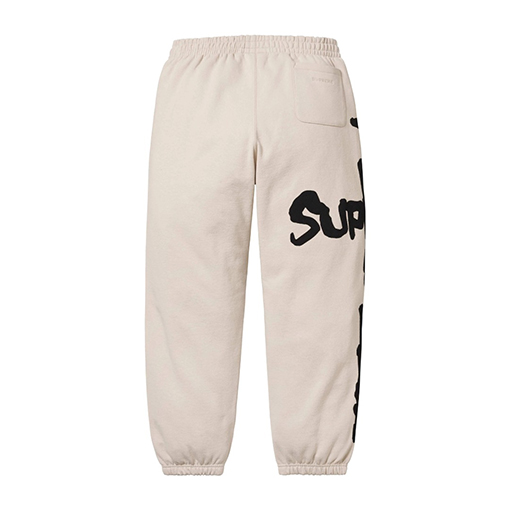 シュプリーム Supreme THRASHER 炎をテーマにした文字プリントのフリーススウェットパンツ