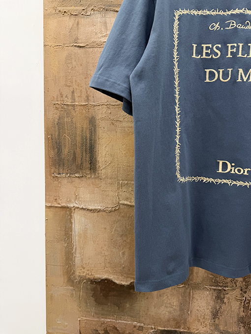 ディオール DIOR 新モデル刺繍ロゴ半袖Tシャツ