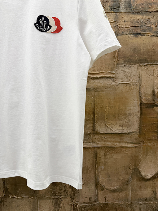 モンクレール ロゴクルーネック半袖Tシャツ