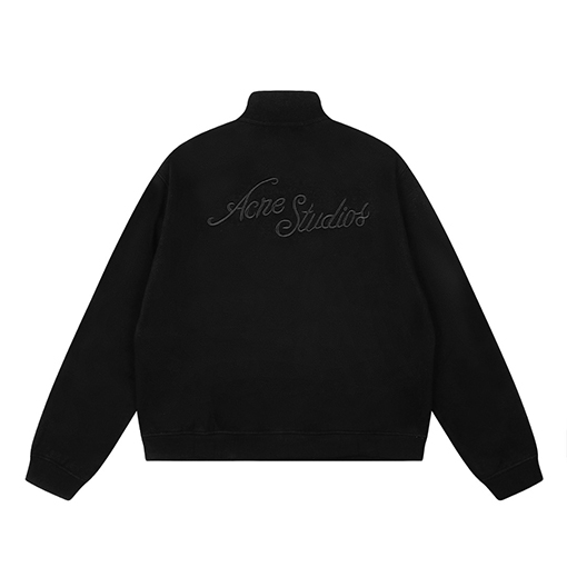 アクネストゥディオズコピー Acne Studios 背中に刺繍ロゴジッパージャケット