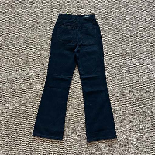 バレンシアガ Balenciaga Bootcut ベーシックなブラックのフレアストレートレッグジーンズ