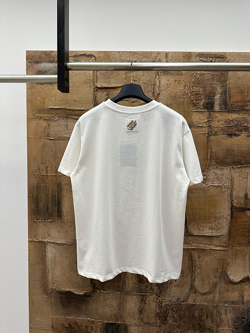 ルイヴィトン スパンコール刺繍半袖Tシャツ