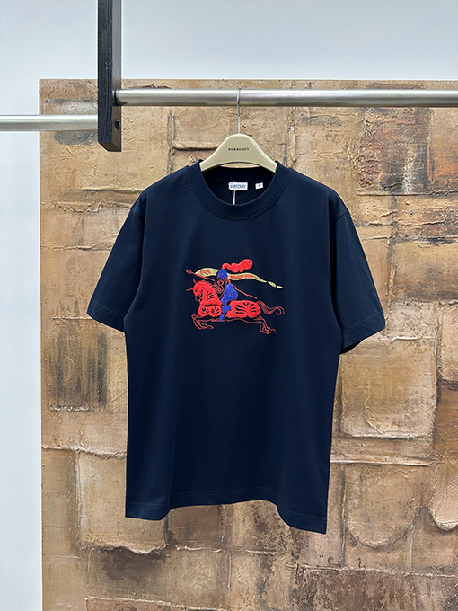 バーバリー ウール 乗馬ロゴ 半袖Tシャツ