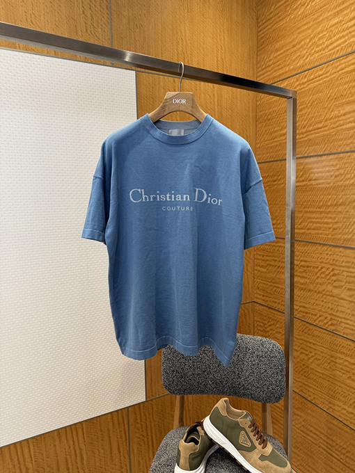 ディオール ヘイズブルー ニット 半袖Tシャツ