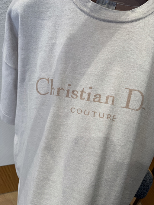 ディオール ヘイズブルー ニット 半袖Tシャツ